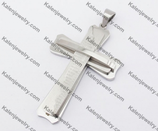 Stainless Steel Cross Pendant KJP190108