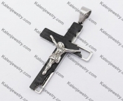 Black  Stainless Steel Jesus  Cross Pendant KJP190126