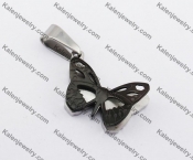 Stainless Steel Black Butterfly Pendant KJP190319