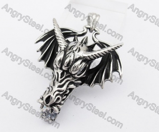 Stainless Steel Dragon Pendant KJP570014