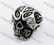 Stainless Steel Skull Ring KJR370296