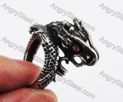 Stainless Steel Dragon Ring KJR370282