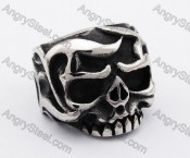 Stainless Steel Skull Ring KJR370292