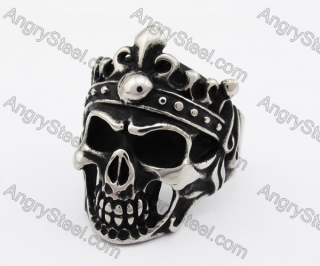 Stainless Steel Skull Ring KJR370307