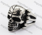 Stainless Steel Skull Ring KJR370322