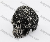 Stainless Steel Skull Ring KJR370327