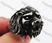 Stainless Steel Lion Ring KJR370288