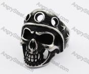 Stainless Steel Skull Ring KJR370308