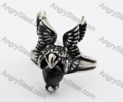 Stainless Steel Wings Ring KJR370284