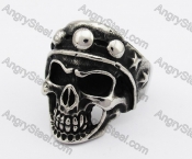 Stainless Steel Skull Ring KJR370309