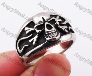 Stainless Steel Skull Ring KJR370290