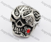 Stainless Steel Skull Ring KJR370295