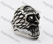 Stainless Steel Skull Ring  KJR370320