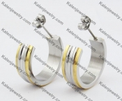 Stainless Steel Cutting Earring KJE051130