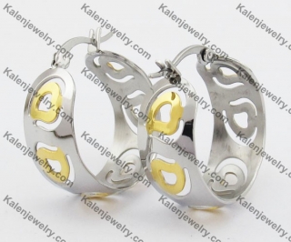 Stainless Steel Cutting Earring KJE051138