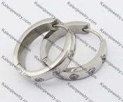 Stainless Steel Cutting Earring KJE051170