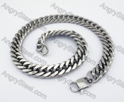 18mm Wide Large Steel Necklace KJN590001