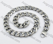 19mm Wide Large Steel Necklace KJN590002