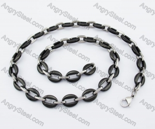 547×10mm Stainless Steel Necklace KJN150195