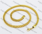 600×6mm Gold Stainless Steel Necklace KJN150201