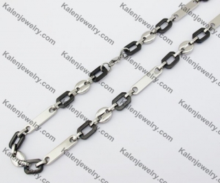 10.5mm Wide Stainless Steel Necklace KJN380014