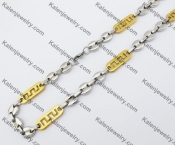 10mm Wide Stainless Steel Necklace KJN380016