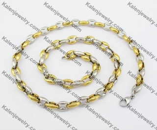 7.5mm Wide Stainless Steel Necklace KJN380029