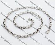 6mm Wide Stainless Steel Necklace KJN380031