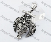 Steel Owl Pendant KJP170391