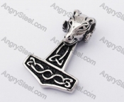 Stainless Steel Thor Hammer Pendant KJP170405