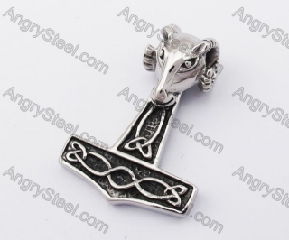 Stainless Steel Thor Hammer Pendant KJP170406