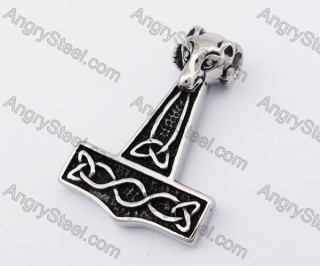 Stainless Steel Thor Hammer Pendant KJP170407