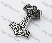 Stainless Steel Thor Hammer Pendant KJP170412