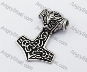 Stainless Steel Thor Hammer Pendant KJP170413