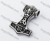 Stainless Steel Thor Hammer Pendant KJP170414