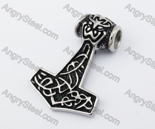 Stainless Steel Thor Hammer Pendant KJP170415