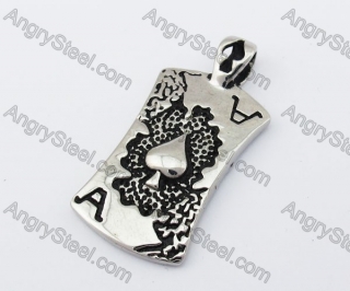 Stainless Steel Poker Pendant KJP170420