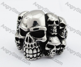 Death Head Biker Ring KJR350184