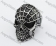 Steel Venom Spider Skull Ring KJR350186