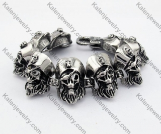 Steel Skull Bracelet KJB550131