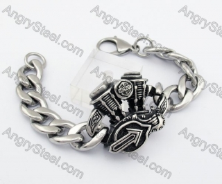 Motorcycle Engine Biker Bracelet KJB350053