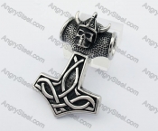 Skull Thor Hammer Pendant KJP350120