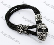 Skull Leather Bracelet KJB170176