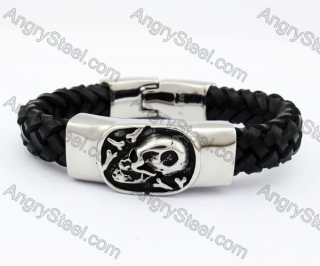 Skull Leather Bracelet KJB170188