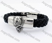 Skull Leather Bracelet KJB170189