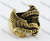 Gold Plated Biker Ring KJR010256