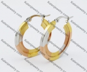Three Colors Stainless Steel Earrings KJE280037