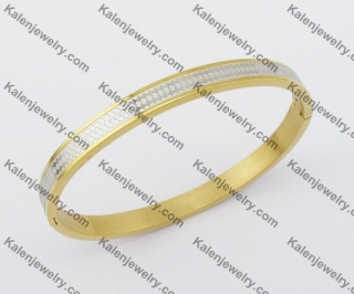 Gold Plating Stainless Steel Bangle KJB280018