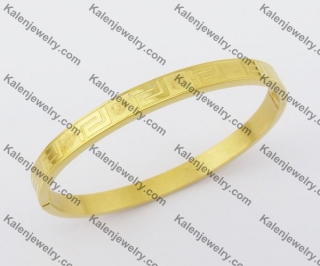 Gold Plating Stainless Steel Bangle KJB280020