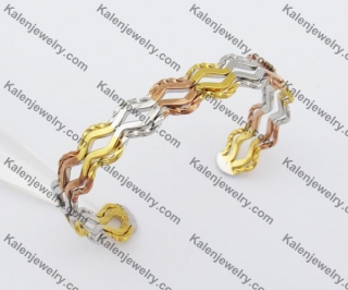 Gold Plating Stainless Steel Bangle KJB280021